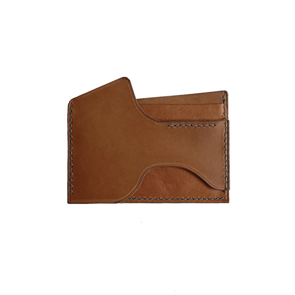 Bulge Card Wallet / Vegetable Tanned Natural